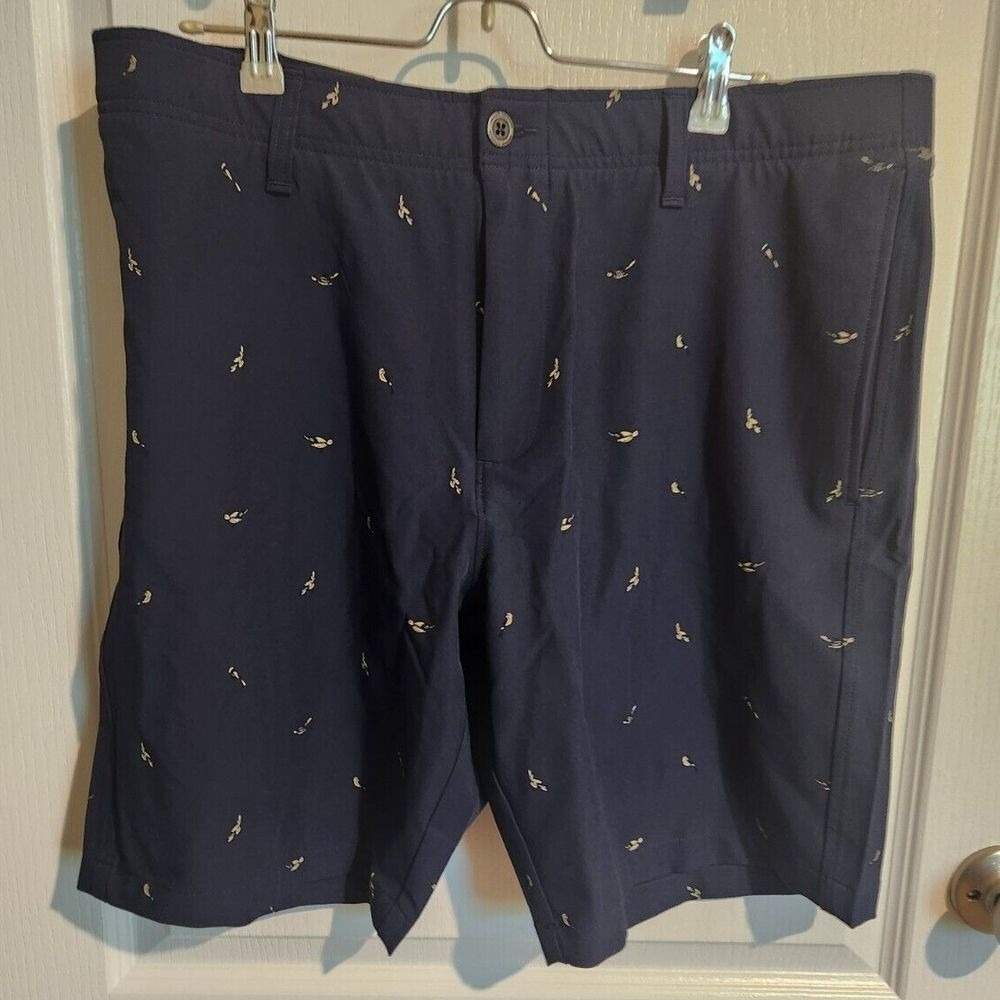 Under Armour Navy Golf Shorts Men's 38x10 NWT Pockets‎ Athleisure Flat Front